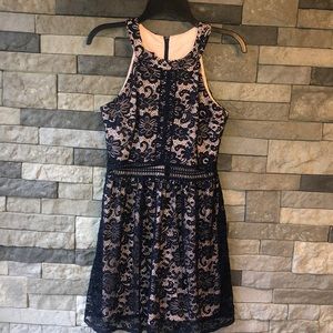 by & by Navy Dress